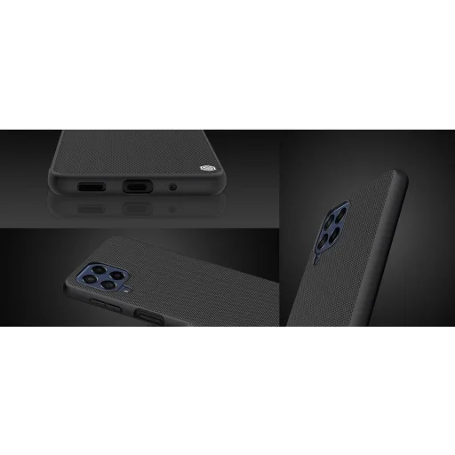 Nillkin Textured extra tartós, megerősített tok gél kerettel és nejlon hátlappal Samsung Galaxy M53 5G fekete tok - 13