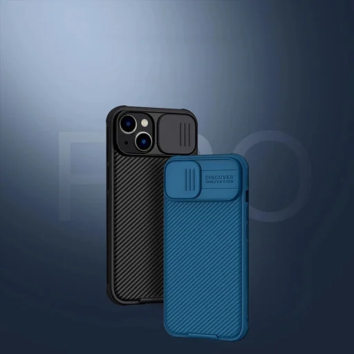 Nillkin CamShield Pro Case iPhone 14 Plus Armored Cover Camera Protector Blue - 7