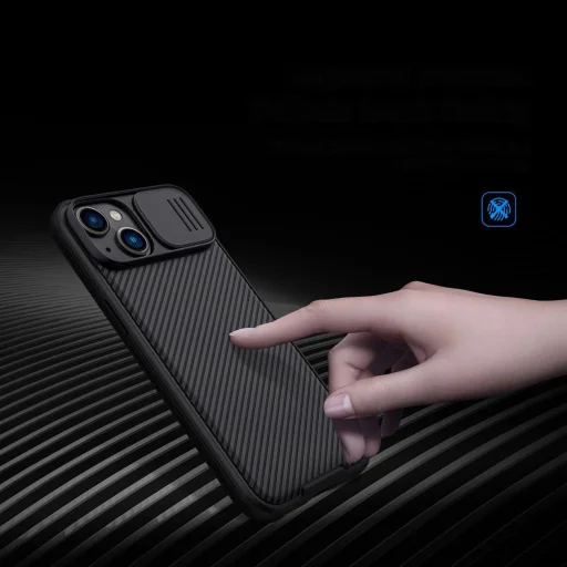 Nillkin CamShield Pro Case iPhone 14 Plus Armored Cover Camera Protector Blue - 10