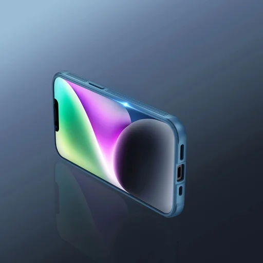 Nillkin CamShield Pro Case iPhone 14 Plus Armored Cover Camera Protector Blue - 11