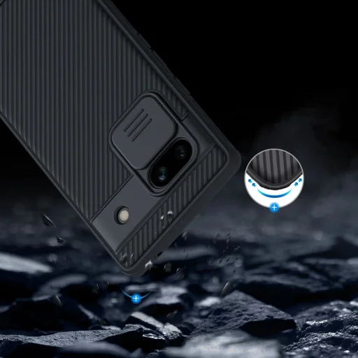 Google Pixel 7a páncélozott tok Nillkin CamShield Pro Case - fekete - 13