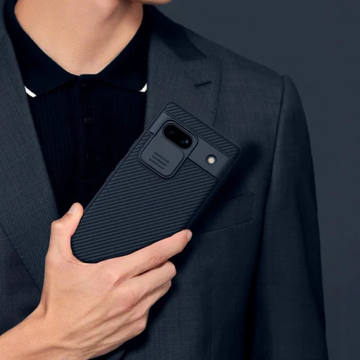 Google Pixel 7a páncélozott tok Nillkin CamShield Pro Case - fekete - 15