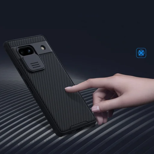 Google Pixel 7a páncélozott tok Nillkin CamShield Pro Case - fekete - 10
