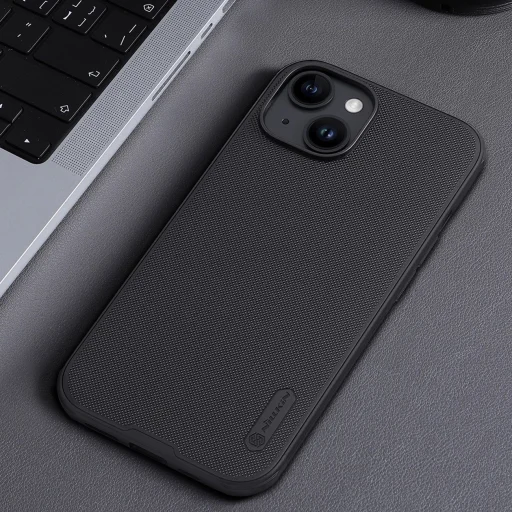 Nillkin Super Frosted Shield Pro Mágneses tok iPhone 15 - fekete - 13