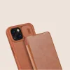 Nillkin Qin Leather Pro iPhone 14 Plus kamera fedő fliptok barna thumbnail