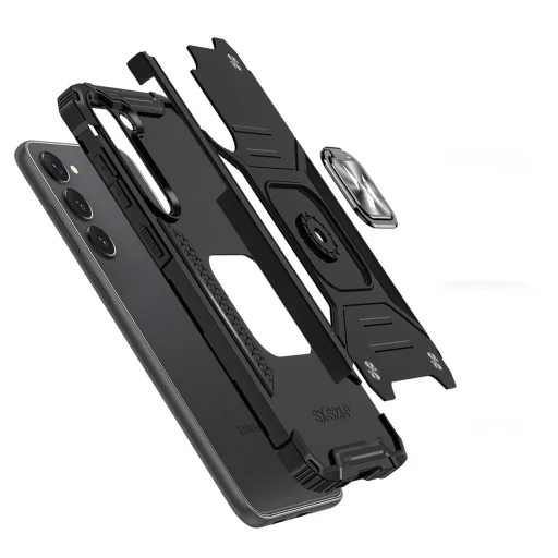 Wozinsky Ring Armor tok Samsung Galaxy S23 ütésálló tok mágneses tartóval gyűrű fekete - 3