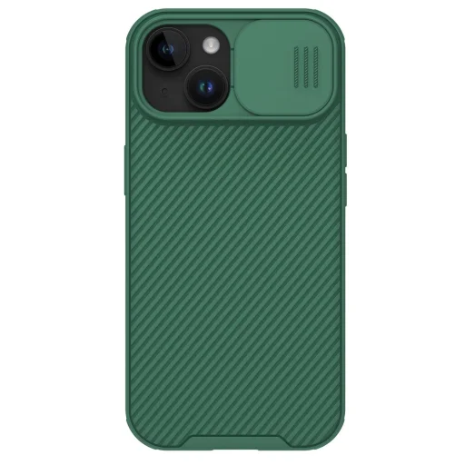 Nillkin CamShield Pro mágneses tok iPhone 15 Plus-hoz kamera védelemmel - Zöld - 1