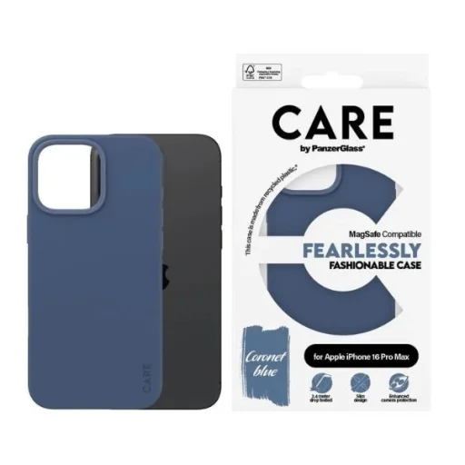 CARE by PanzerGlass Divatos tok iPhone 16 Pro Max 6.9" kék/kék MagSafe 1384 - 1