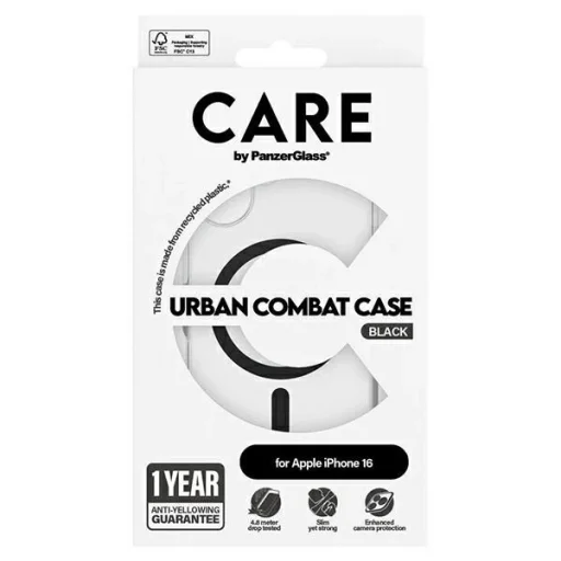 CARE by PanzerGlass Flagship tok iPhone 16 6.1" fekete/fekete MagSafe 1345 tok - 4