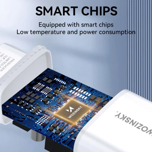 Wozinsky CUWCW 2.4A 2 x USB-A hálózati töltő adapter - fehér - 8
