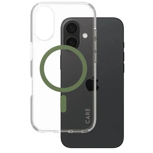 CARE by PanzerGlass Flagship tok iPhone 16 6.1" zöld/zöld MagSafe tok - 2