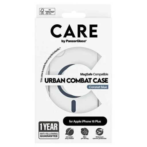 CARE by PanzerGlass Flagship tok iPhone 16 Plus 6.7" kék/kék MagSafe 1367 - 4