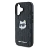 iPhone 16 Fekete Karl Lagerfeld Monogram Choupette Head Pin tok thumbnail