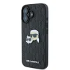  iPhone 16 Fekete Karl Lagerfeld Monogram Karl & Choupette Head Pin tok thumbnail