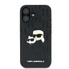  iPhone 16 Fekete Karl Lagerfeld Monogram Karl & Choupette Head Pin tok thumbnail