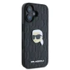  iPhone 16 Karl Lagerfeld Monogram Karl Head Pin tok - Fekete thumbnail