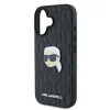  iPhone 16 Karl Lagerfeld Monogram Karl Head Pin tok - Fekete thumbnail