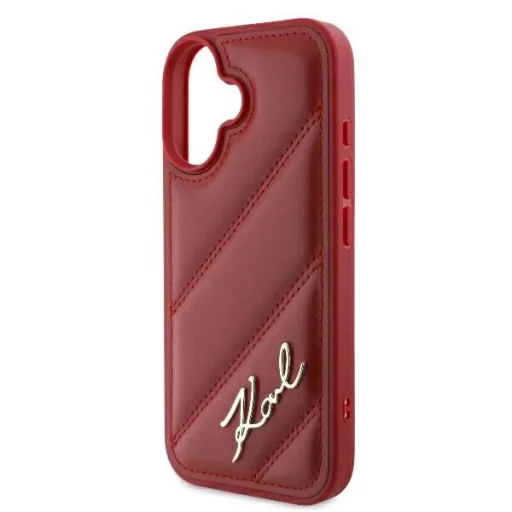  Apple iPhone 16 Piros Karl Lagerfeld Diagonal Quilted Script tok - 6