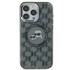  iPhone 16 Pro Fekete Karl Lagerfeld IML Monogram Karl & Choupette Head MagSafe tok