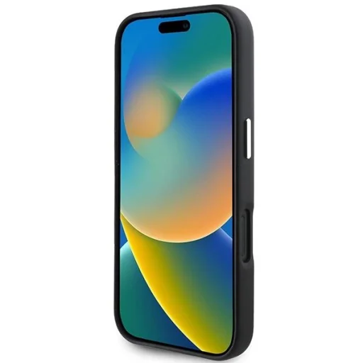  iPhone 16 Plus Fekete Karl Lagerfeld FW Metal Plate MagSafe tok - 5