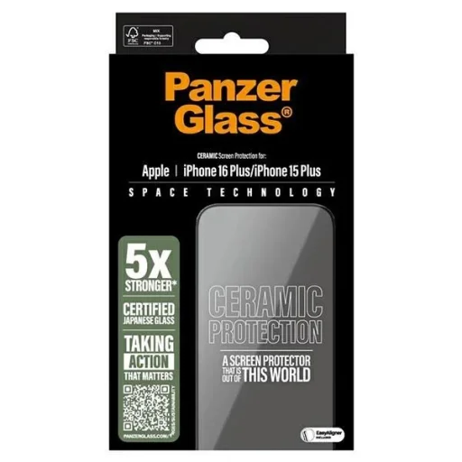PanzerGlass Ceramic Üvegfólia iPhone 16 Plus 6.7" Ultra-Wide Fit 2855 - 4