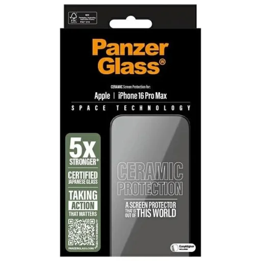 PanzerGlass Ceramic Üvegfólia iPhone 16 Pro Max 6.9" Ultra-Wide Fit 2856 - 4