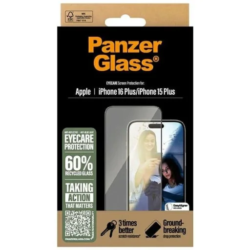 PanzerGlass EyeCare Üvegfólia iPhone 16 Plus 6.7" Ultra-Wide Fit 2867 - 4