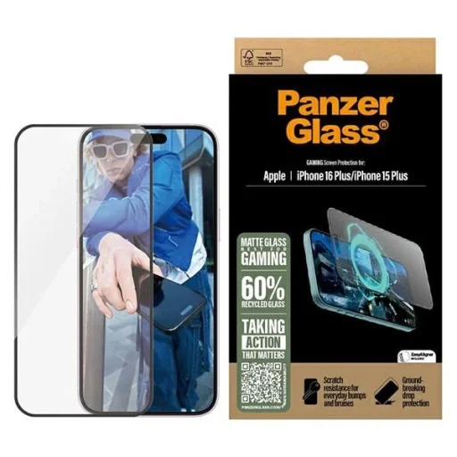 PanzerGlass Gaming Üvegfólia iPhone 16 Plus 6.7" Ultra-Wide Fit 2859 - 1