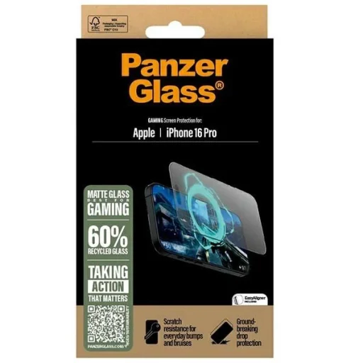 PanzerGlass Gaming üvegfólia iPhone 16 Pro 6.3" Ultra-Wide Fit 2858 - 4
