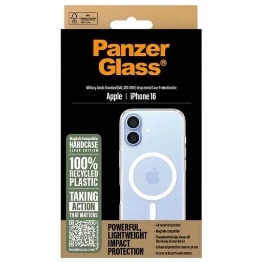 PanzerGlass KeményTok iPhone 16 6.1" fehér MagSafe 1291 tok - 4