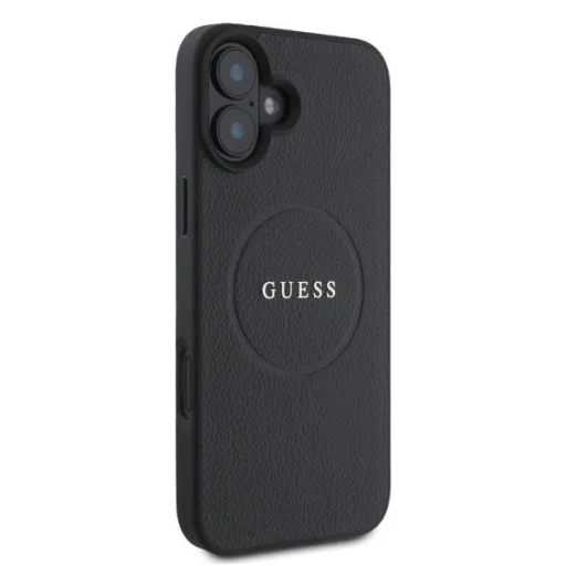  iPhone 16 Guess Grained Gold Ring MagSafe tok - fekete - 4