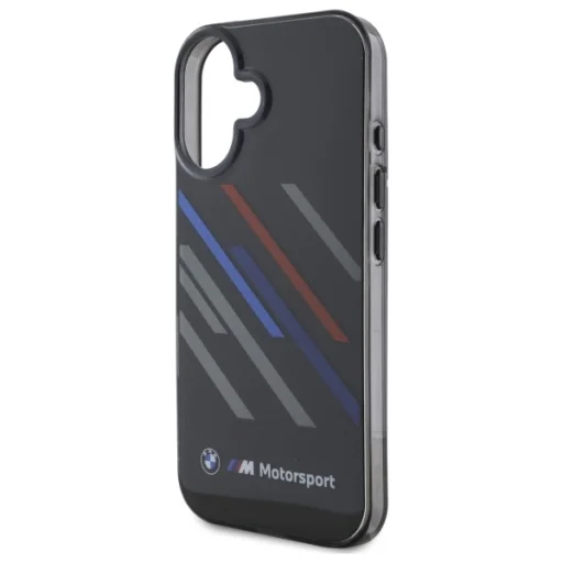  iPhone 16 Fekete Eredeti BMW Motorsport IML Random Csíkos BMHCP16S23HTRAK tok - 6
