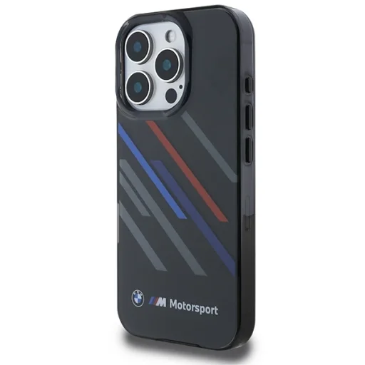  iPhone 16 Pro Max fekete Eredeti BMW Motorsport IML Random Stripe BMHCP16X23HTRAK tok - 2