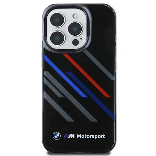  iPhone 16 Pro Max fekete Eredeti BMW Motorsport IML Random Stripe BMHCP16X23HTRAK tok - 3