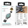 Borofone Vezeték nélküli indukciós töltő BQ31 Hordozható 2,5W iWatch 1-9, SE/SE2, Samsung Ultra/Ultra2 fekete thumbnail