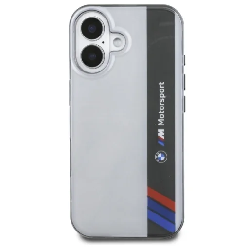  iPhone 16 szürke BMW Motorsport IML Vertical Stripe BMHCP16S23HTFEG eredeti tok - 3