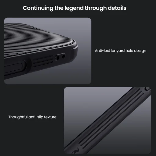 Nillkin CamShield PRO Hard tok Apple iPhone 16 Pro Maxhoz Fekete - 6