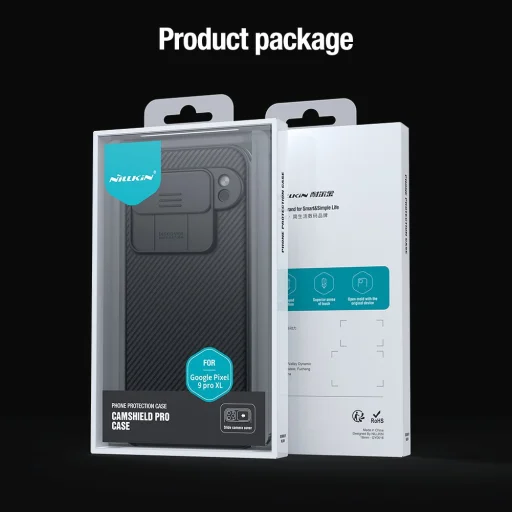 Nillkin CamShield PRO kemény tok Google Pixel 9 Pro XL-hez - Mélyzöld - 8