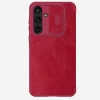 Nillkin Qin Fliptok PRO Samsung Galaxy A55 5G telefonhoz, piros thumbnail