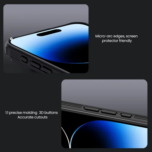Nillkin CamShield PRO Mágneses Kemény Tok Apple iPhone 16 Pro Max Kék tok - 8