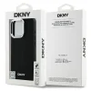  iPhone 16 Pro Fekete DKNY Plain Silver Logo MagSafe tok thumbnail