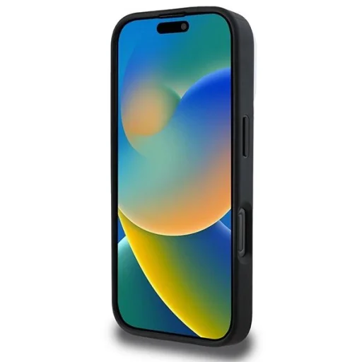  iPhone 16 Pro Fekete DKNY Plain Silver Logo MagSafe tok - 5