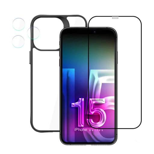 Apple iPhone 15 Pro Max - 3mk Comfort Set 4 in 1 - 4