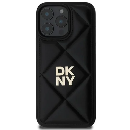  iPhone 16 Pro Fekete DKNY Quilted Stack Logo tok - 3