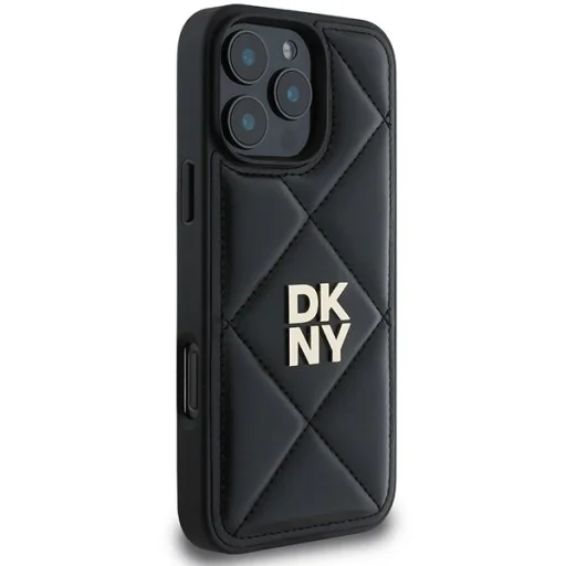  iPhone 16 Pro Fekete DKNY Quilted Stack Logo tok - 4
