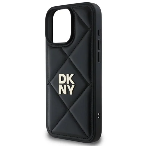  iPhone 16 Pro Fekete DKNY Quilted Stack Logo tok - 6