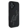  iPhone 16 Fekete Karl Lagerfeld 3D Rubber Signature tok thumbnail