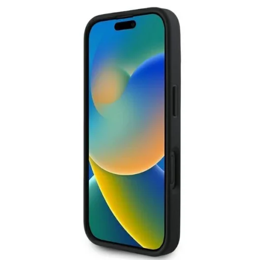  iPhone 16 Fekete Karl Lagerfeld 3D Rubber Signature tok - 4