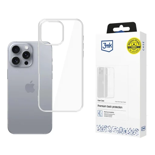 Apple iPhone 16 Pro - 3mk Clear Case - 1