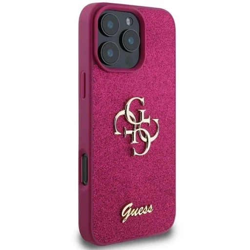  iPhone 16 Pro Lila Guess Glitter Script Big 4G tok - 4